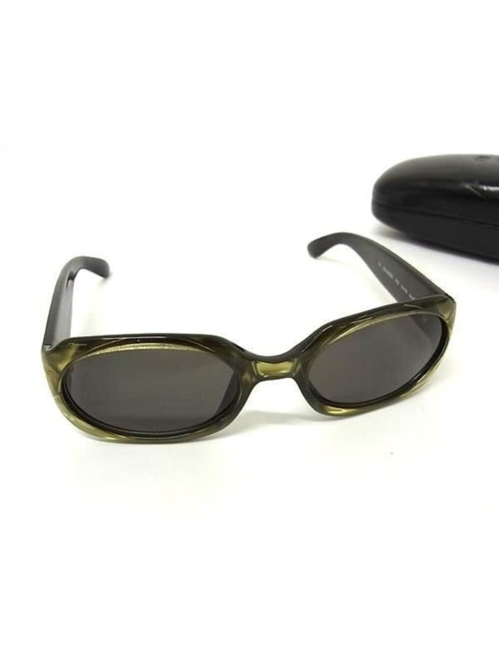 Gucci Sunglasses Eyewear GG S Green Lens Clear Black Acetate